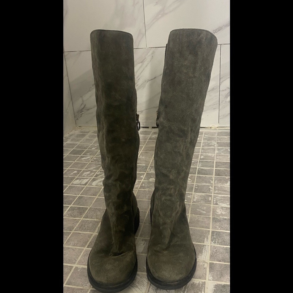 FIORENTINI+BAKER GRAY SUEDE EMMA BOOT SZ 36